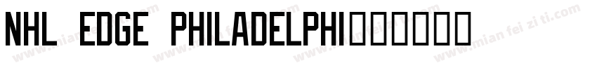 NHL Edge Philadelphi字体转换
